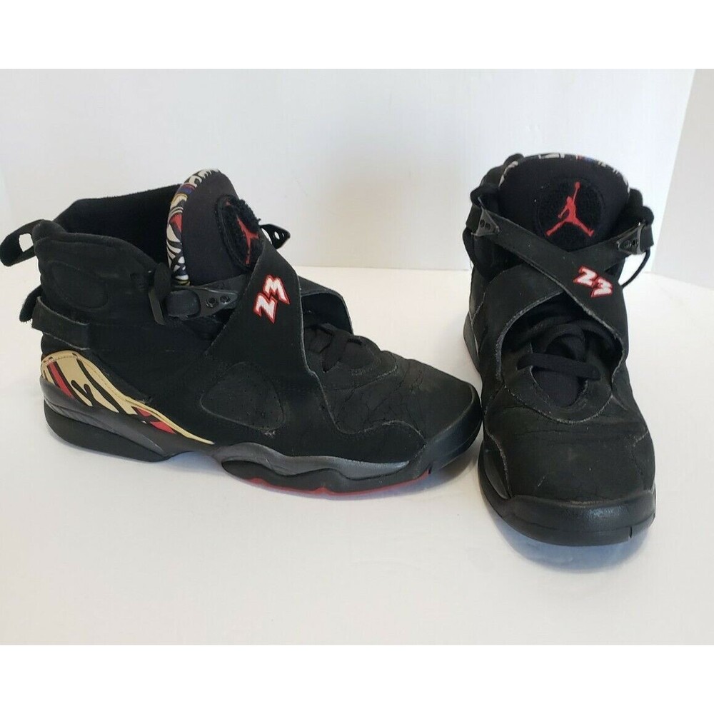 Men's Nike Air Jordan Retro Playoffs Black Red White 2007 sz 6.5 305368-061 READ